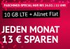 Drillisch Karnevalsangebot: 10 GB LTE für 9,99 € - bei winSIM und handyvertrag.de