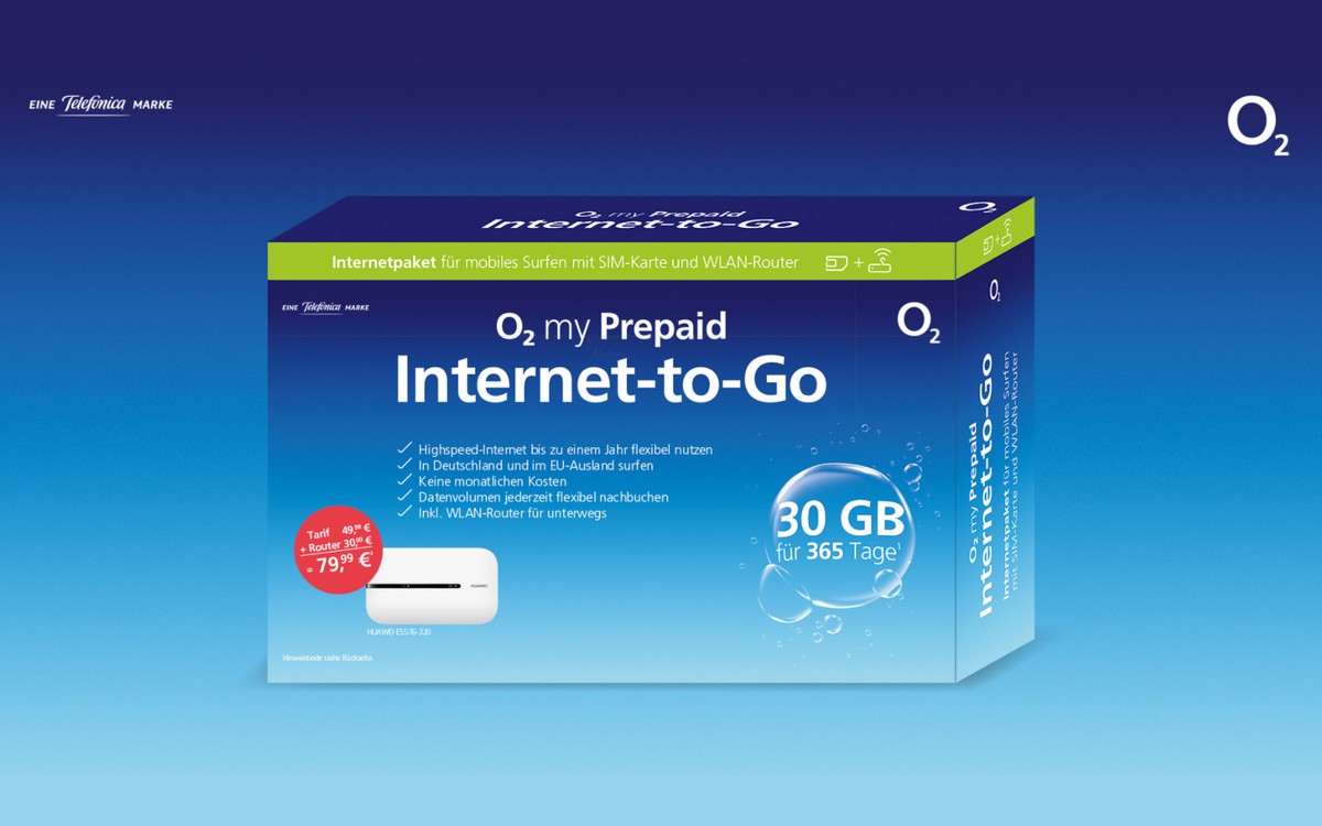 o2 my Prepaid Internet to Go