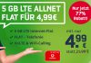 Der Vodafone green LTE 5 GB (md) ist für 4,99 € im Monat zu haben