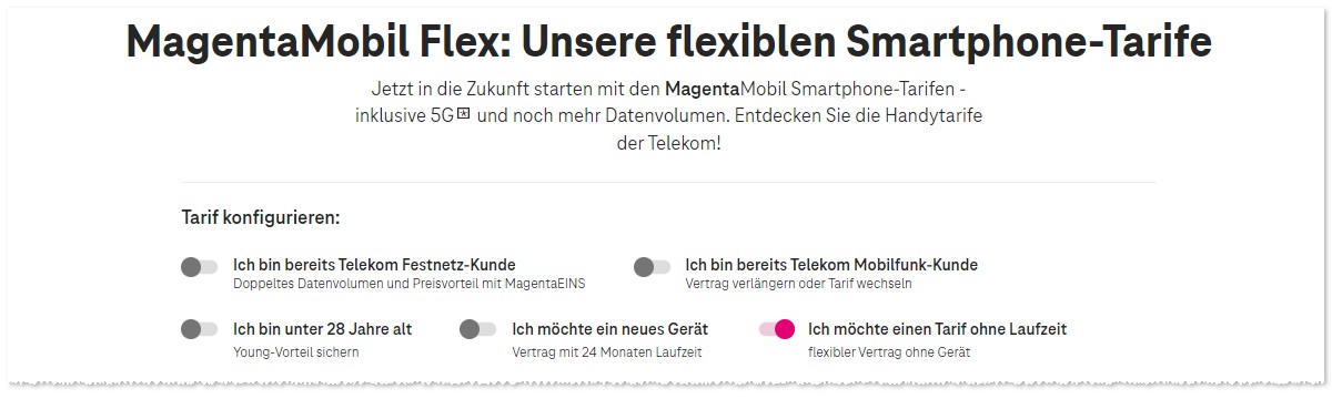 Telekom Magenta Mobil Flex