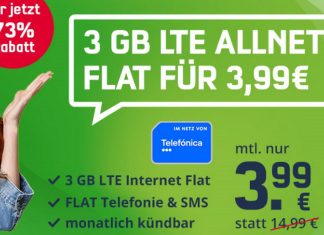 Telefónica green 3 GB: mobilcom-debitel-Aktionstarif für 3,99 € im Monat gestartet